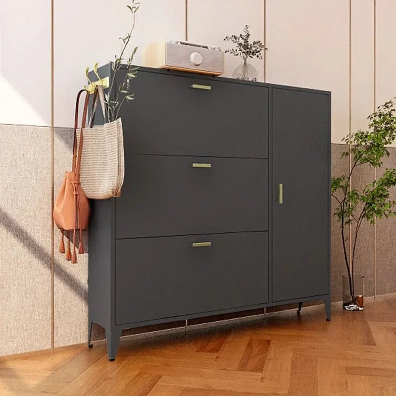 Open shoe cabinet for aesthetic and practical storage - view 2