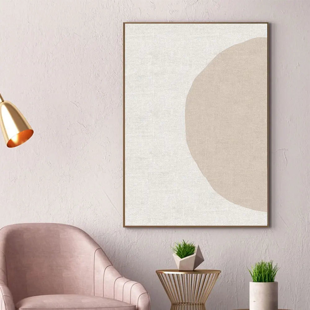 Abstract modern decoration circles on canvas for home - view 3