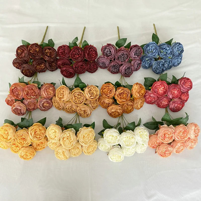 Bouquet of artificial rose wines for wedding and events - view 5
