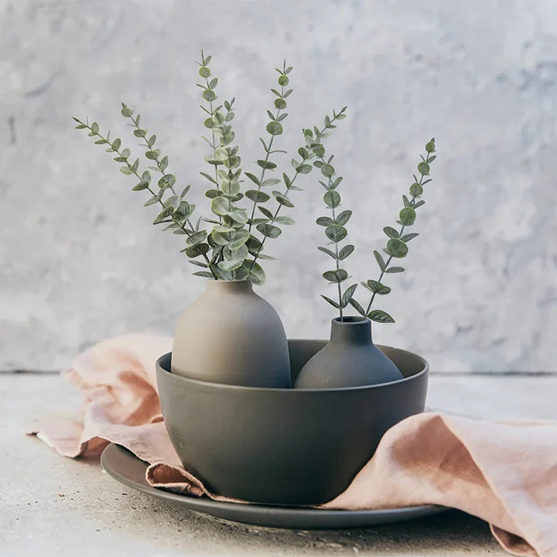 10 sheets of artificial eucalyptus for decoration and bouquets - view 6