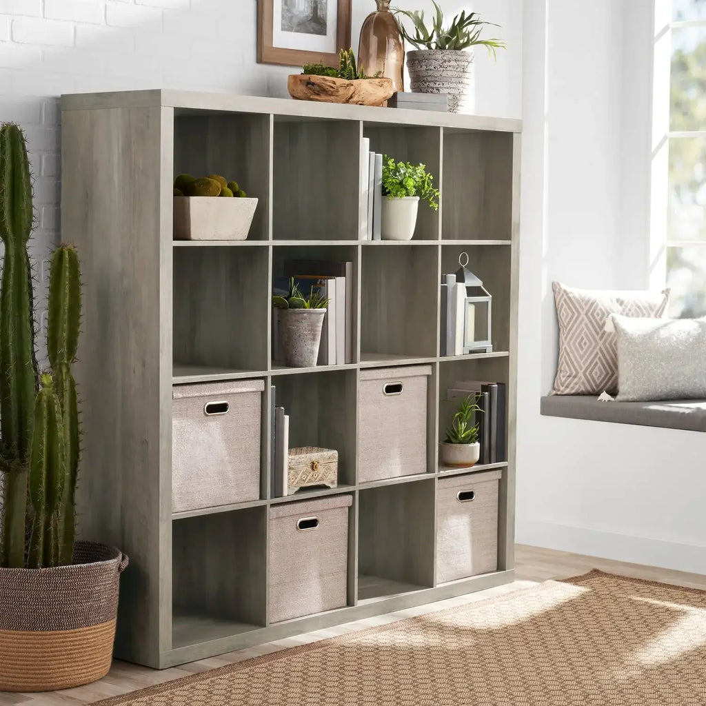 6/9/12/16-Cube Storage Organizer  Bookshelf, Bookcase Locker Living Room Furniture Home, Open Storage, Easy Assembly - view 2