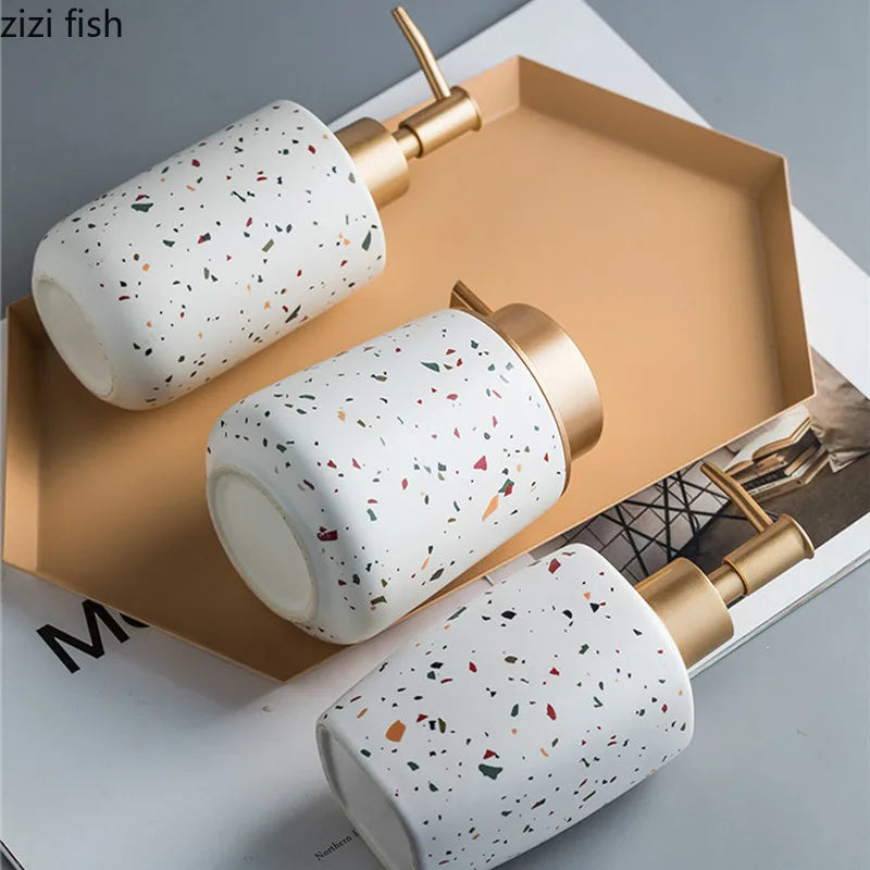 Ceramic bottle for soap and portable lotion - view 3