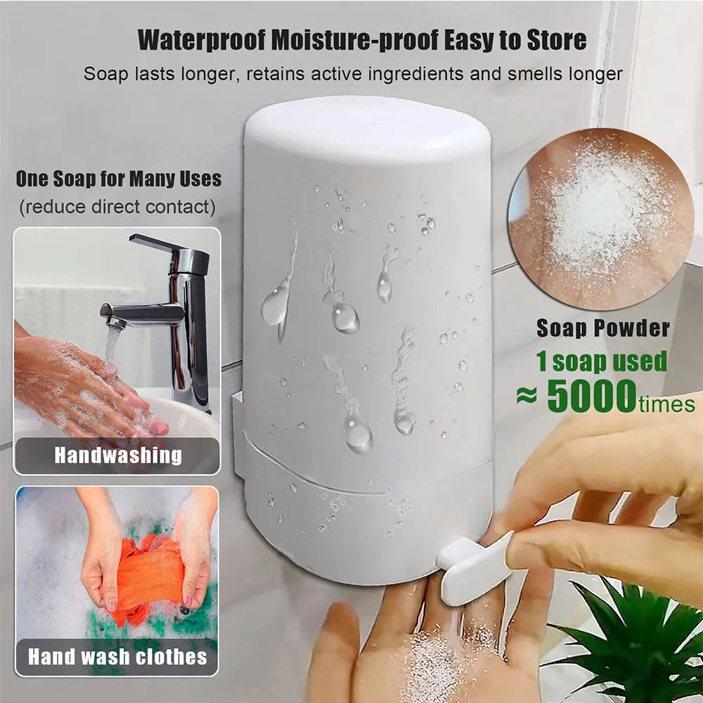Portable Wall-mounted Soap Powder Grinder Box, Waterproof, 3-level, Adjustable, Bathroom, Hand Washing Tool - view 4
