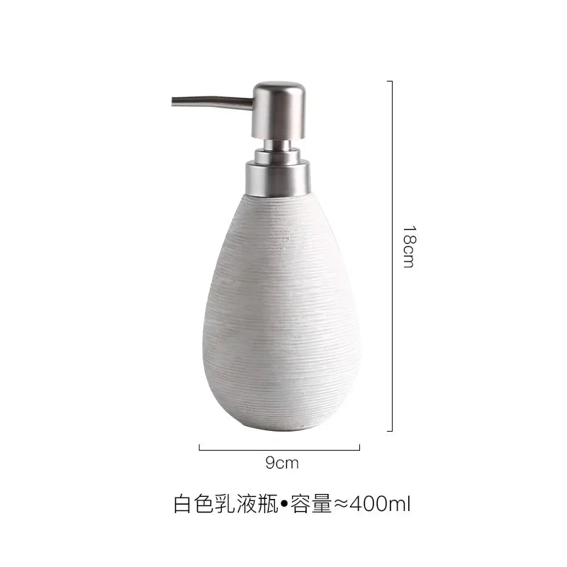 Ceramic bottle disinfectant hands lotion soap decoration bathroom - B.02