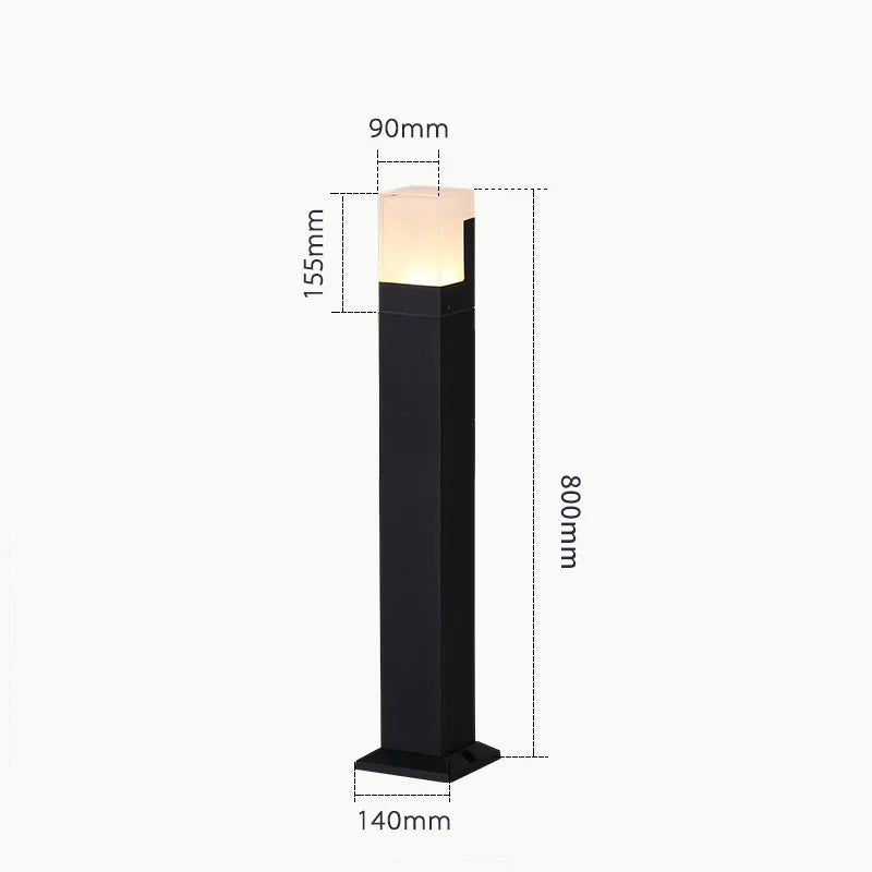 Waterproof modern outdoor lamp for garden and path - 80CM 7W / Cool White
