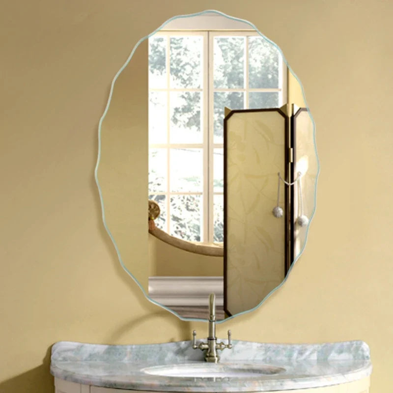 Decorative mirror in macrame oval for interior decoration - view 6