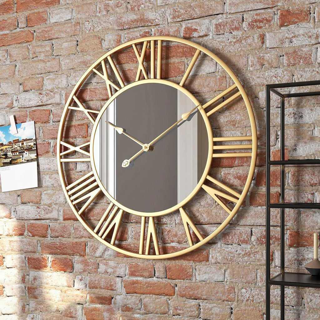 Decorative wall clock with 12 hours display and Roman numerals - view 6