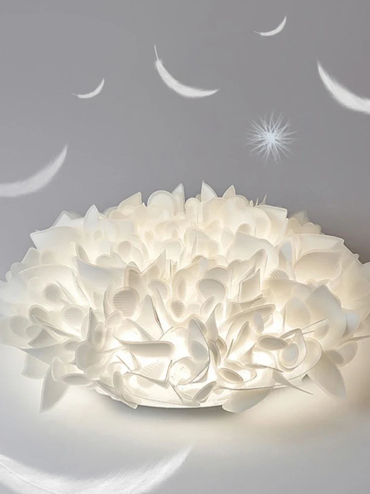 Creative acrylic ceiling with modern decorative design petals