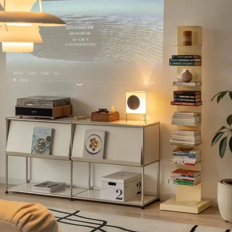 Modern library in minimalist design iron for contemporary space - view 5