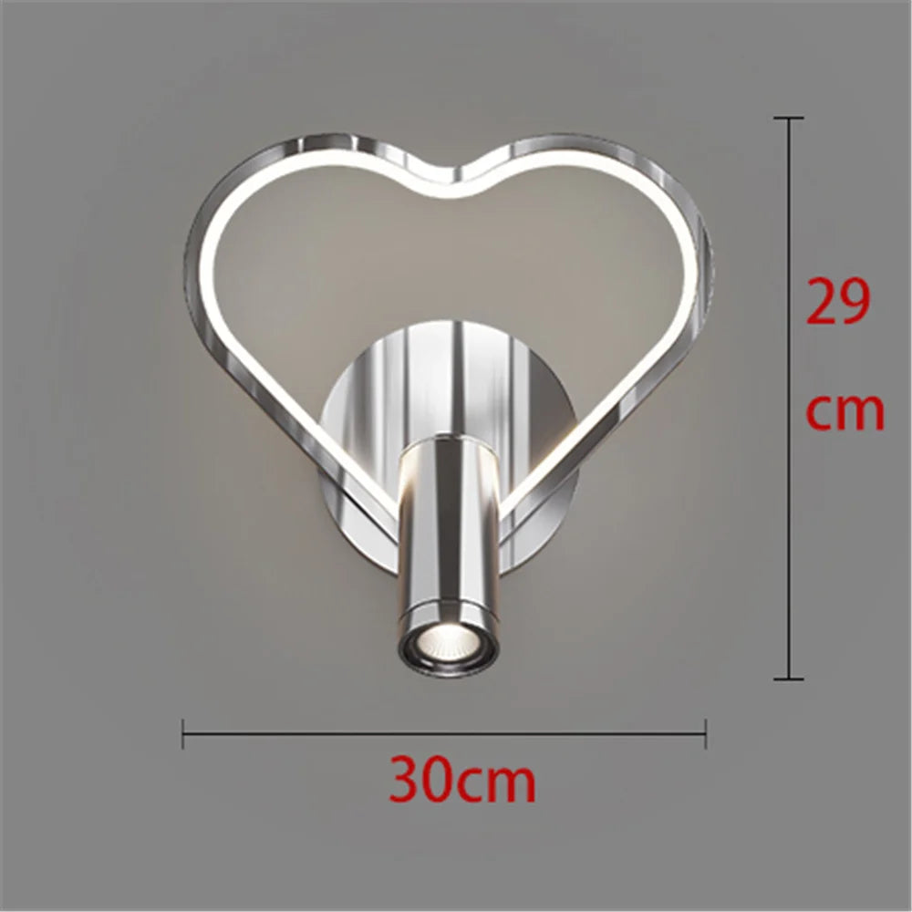 Modern LED wall sconce in chrome for interior design - Chrome Color 2 / White Light
