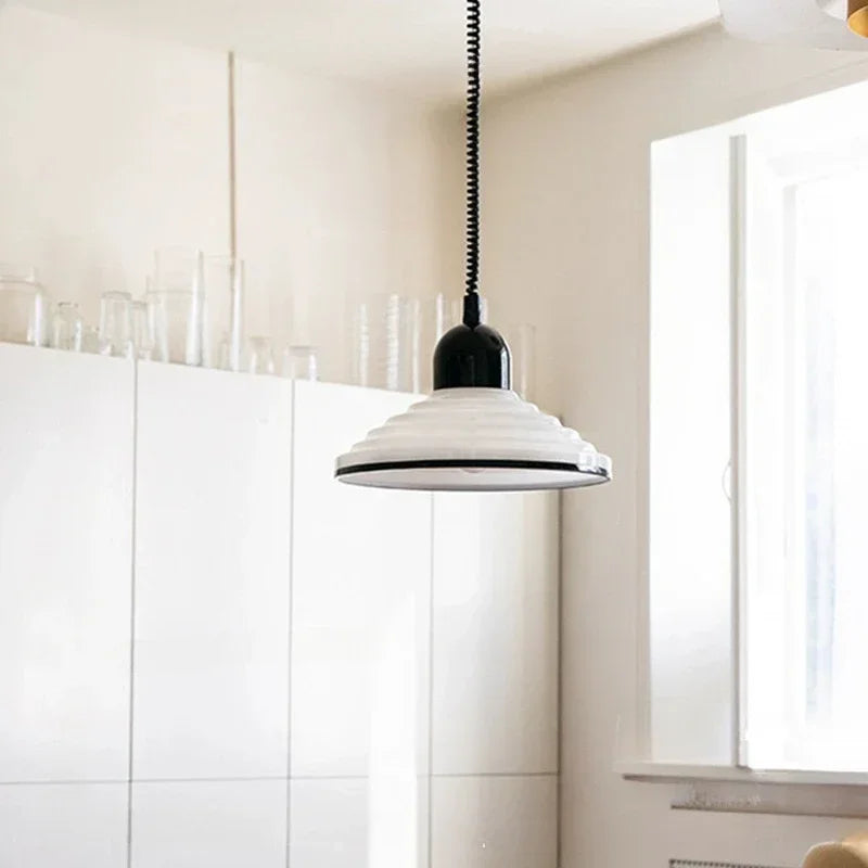 Northern glass chandelier with vintage led lighting - view 3
