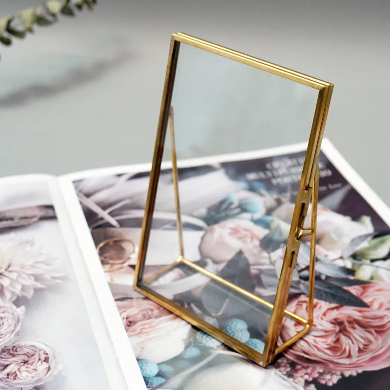 Transparent glass frame antique style for interior decoration - view 2