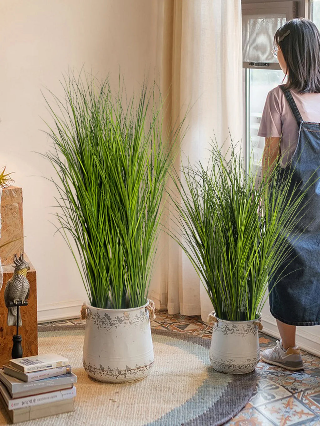 Tropical artificial grass for wedding garden and office