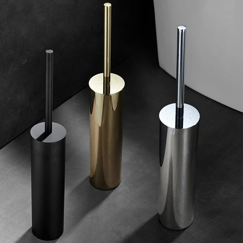 Durable stainless steel wall brush holder without perforation - view 3