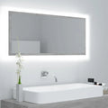 LED bathroom gray concrete 100x37cm acrylic, modern Dressing room furniture girl bedroom bedside cabinet storage vanity wardrobe - view 7