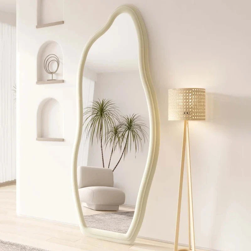 Decorative mirrors corrugated wall design Nordic aesthetic style - view 2