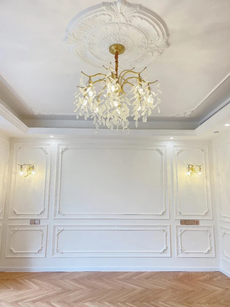 French retro crystal chandelier American style for romantic atmosphere - view 2