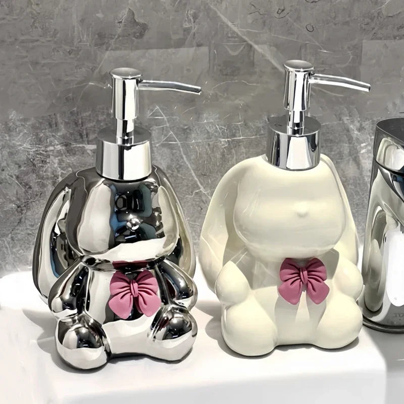 Liquid soap dispenser and pressure cute disinfectant