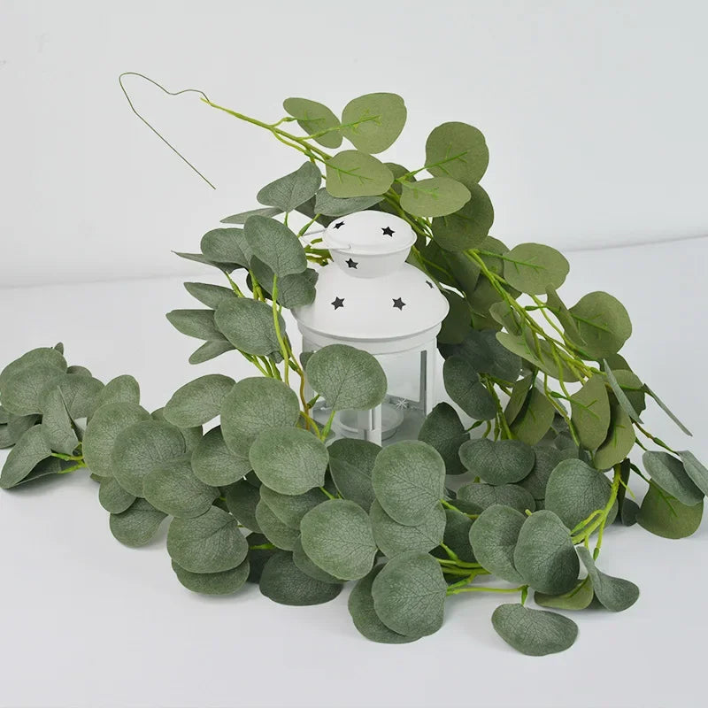 Artificial eucalyptus vines for wedding decoration and events - view 2