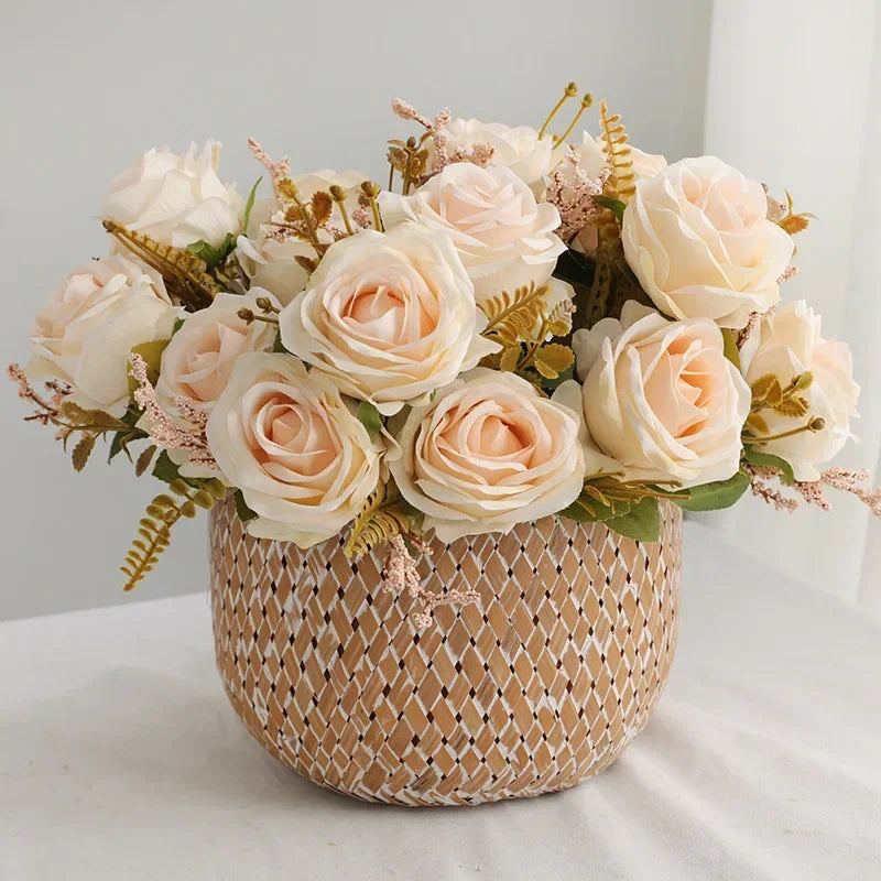 Bouquet of artificial rose wines for garden decoration - view 2