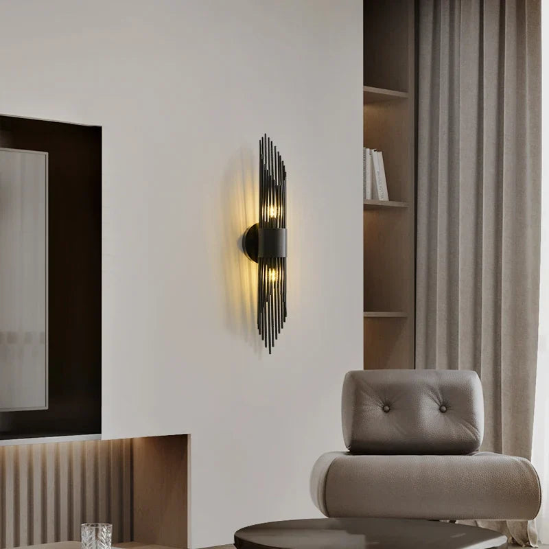 Copper retro wall sconce for elegant interior decoration - view 4