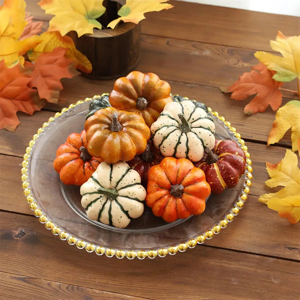 Decorative foam pumpkins for Halloween and autumn decorations - view 5