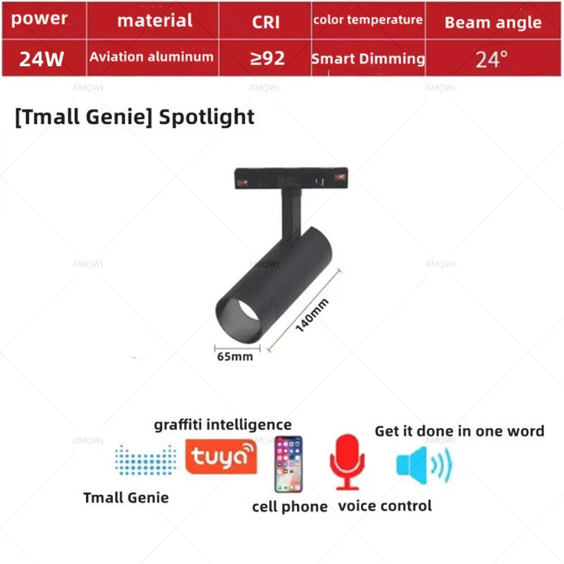 Intelligent voice-controlled lamp with integrated lighting - Tmall Intelligence / 1 pcs 24W Spotlight