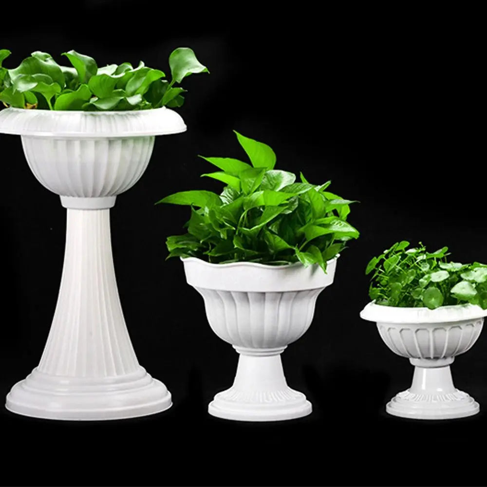 Roman flower pot in retro romantic style plastic for events