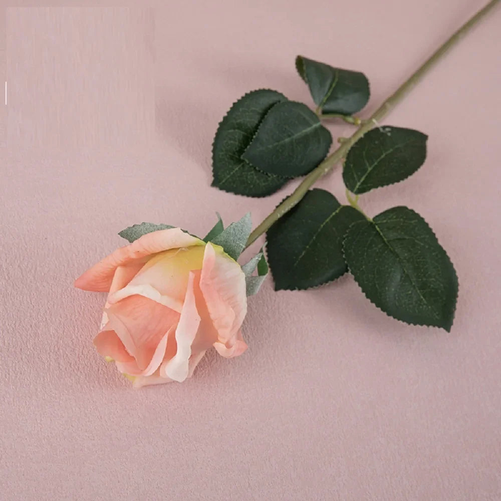 Artificial latex rose branch for realistic decoration - view 6