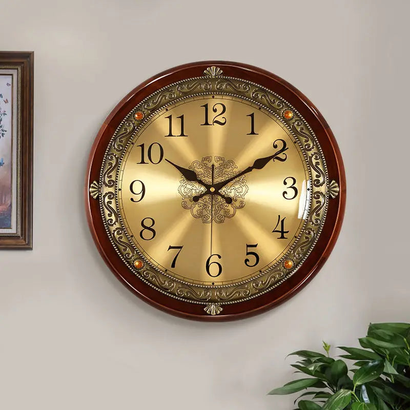 Silent wall clock retro design 3d for modern decoration - view 2