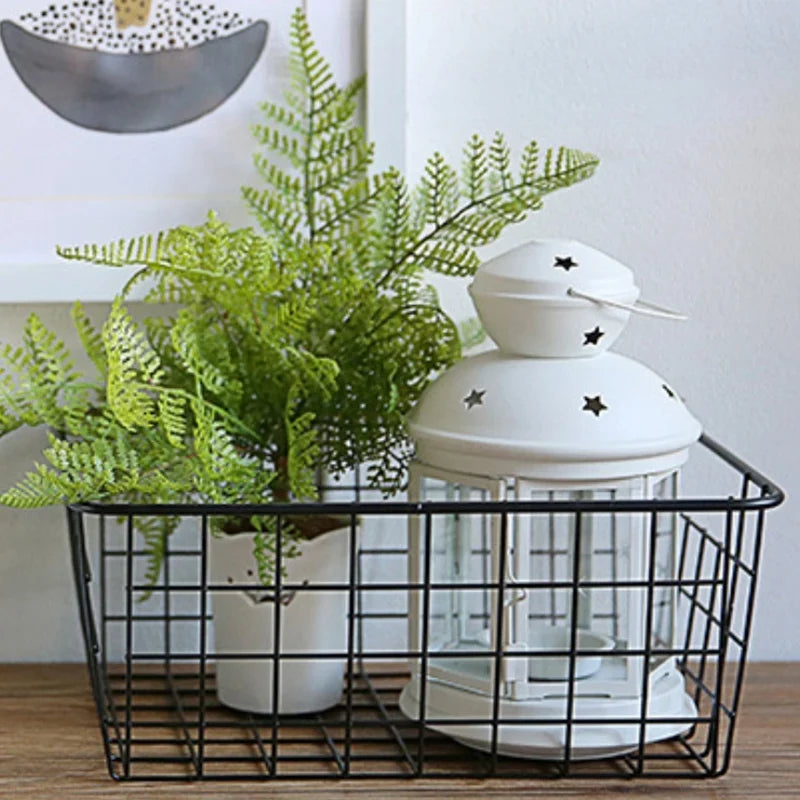 Metal storage basket for practical and elegant organization - view 5