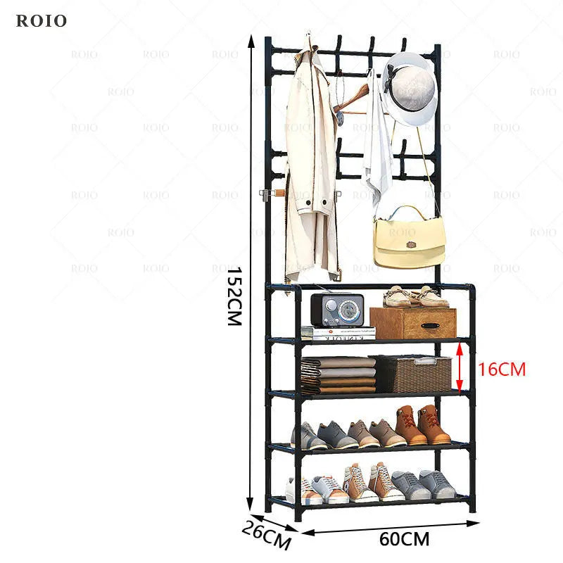 Shoe shelf coat rack and clothing organizer - B4-60