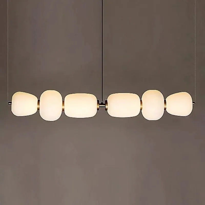 Modern minimalist glass chandelier for creative spaces and bars