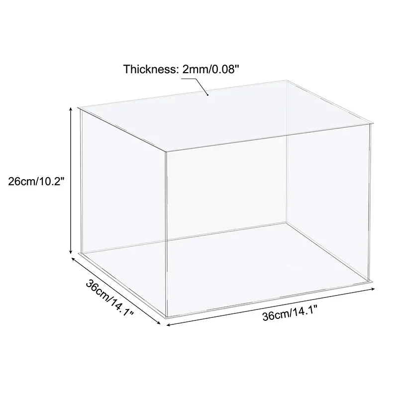 Acrylic display for collectibles and organization - 36x36x26cm