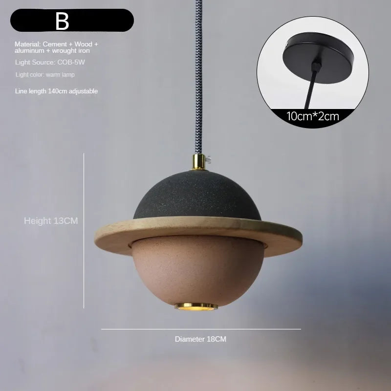 Modern chandelier with creative design led for children - B / Lampe chaude