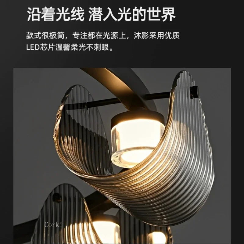 Art decorative glass design pendant light with modifiable gradation - view 4