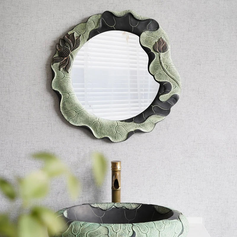 Retro oval decorative mirrors for wall decoration - view 3