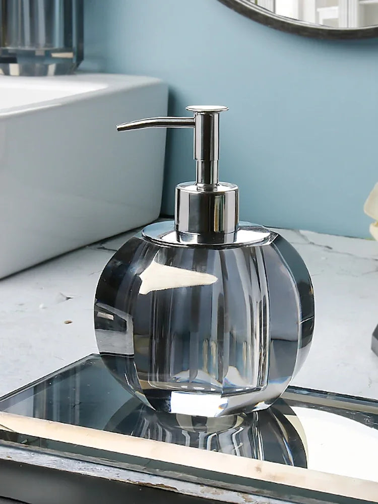 Glass soap dispenser luxury bathroom accessories - 1 Piece 3