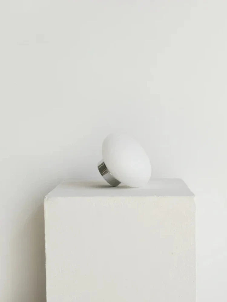 Glass minimalist wall sconce for modern interior - view 4