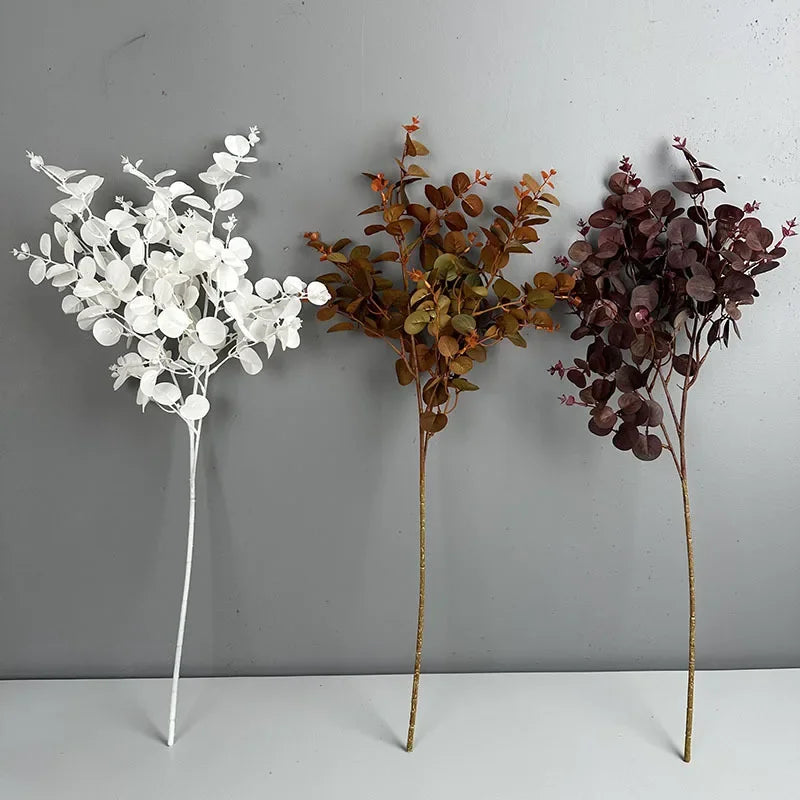 Set of 2 artificial silk leaves for floral decoration - view 5