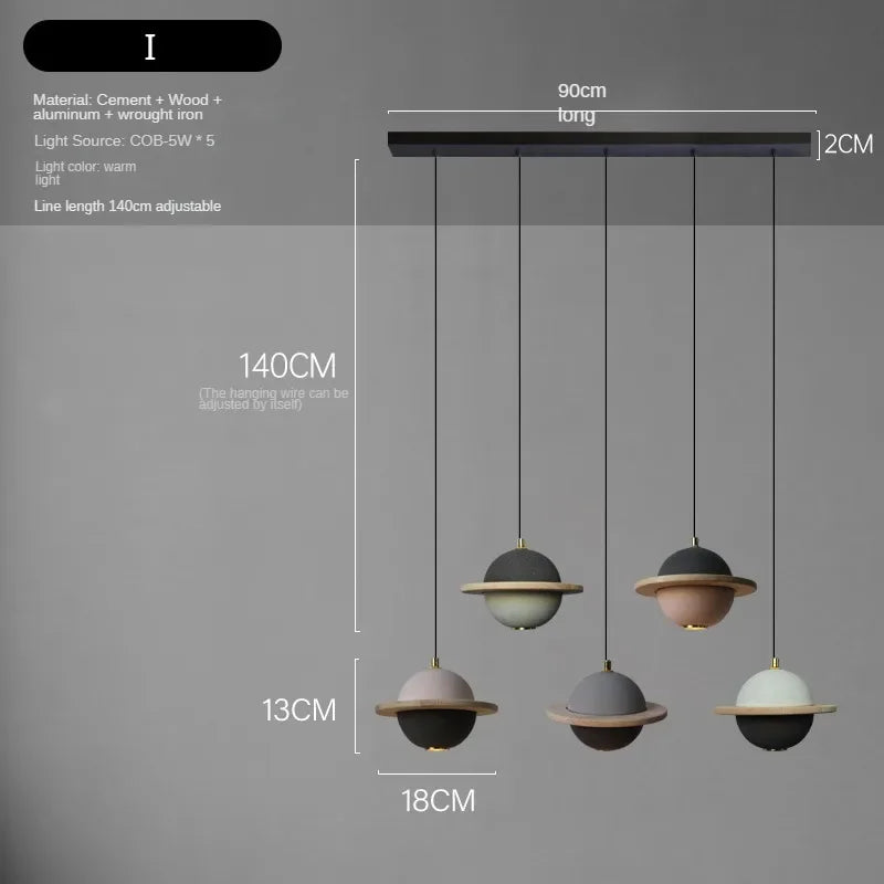 Modern chandelier with creative design led for children - Je / Lampe chaude