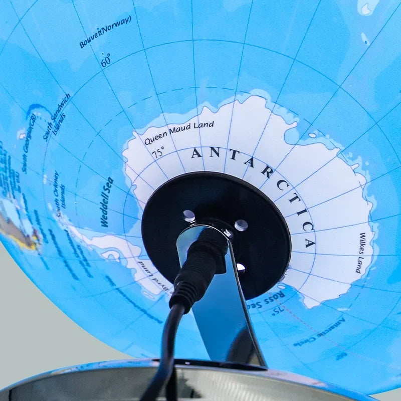 Earth globe light with rotating base for school year - view 5