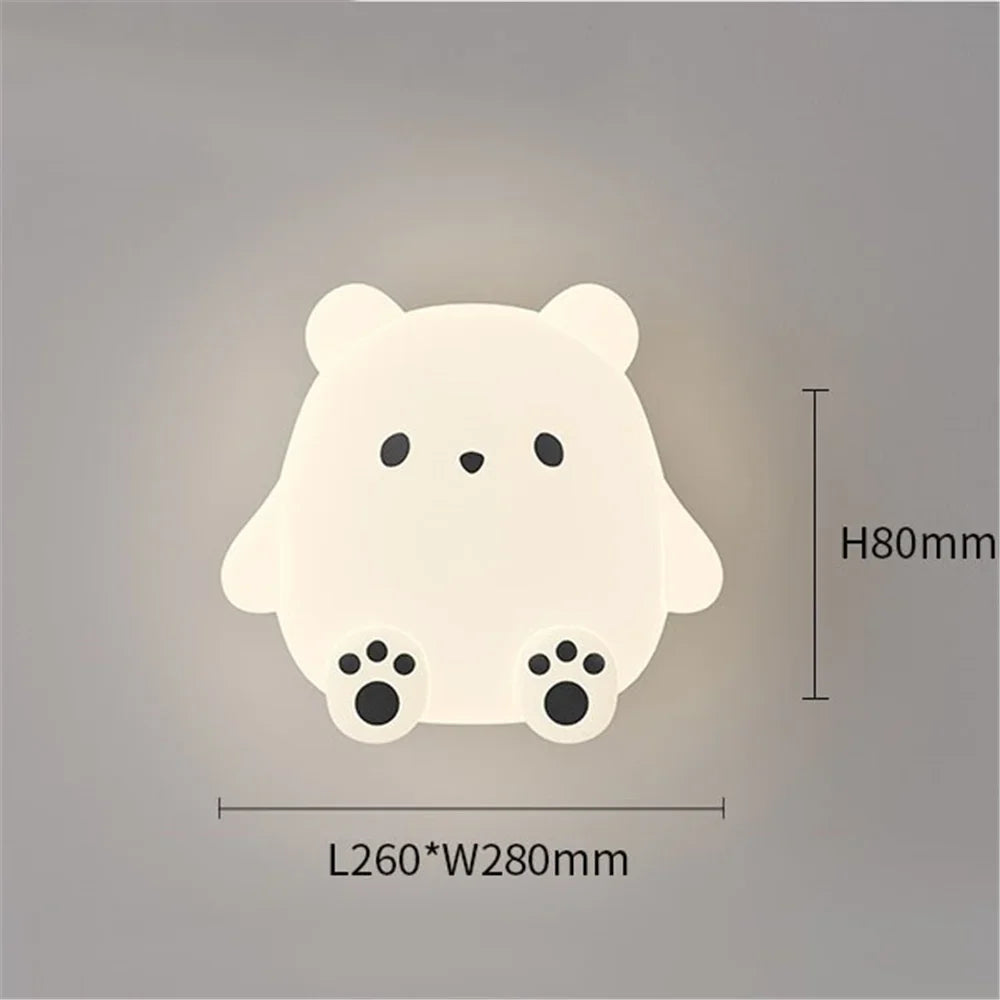 Wall sconce led christmas deer creative interior decoration - D