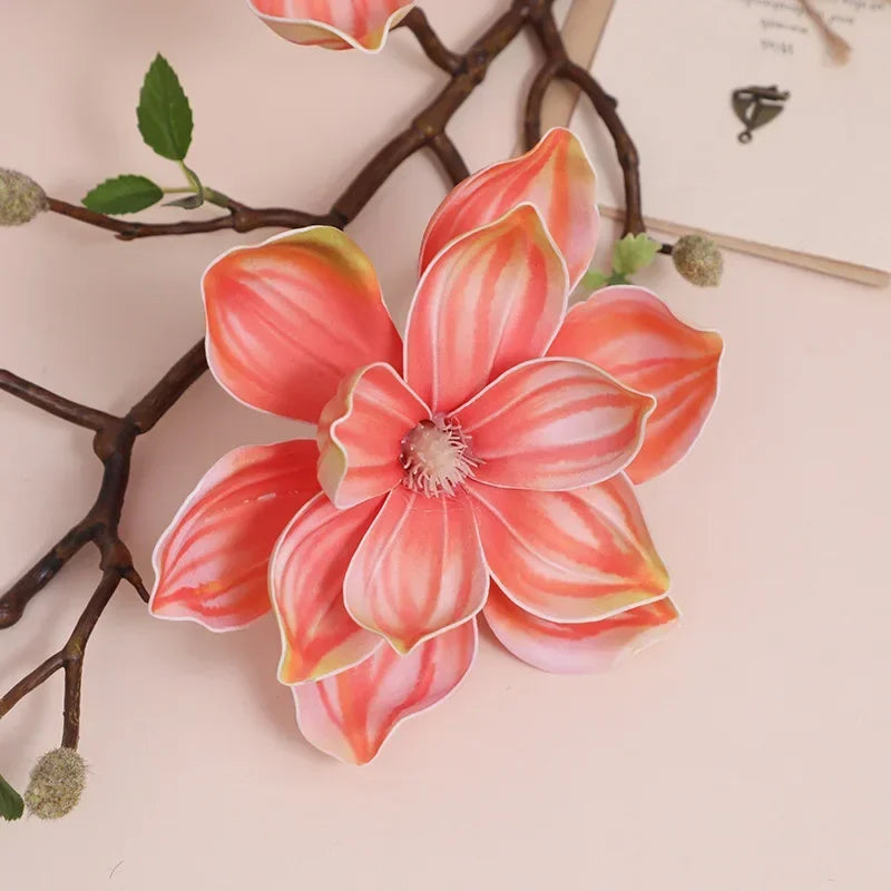Artificial magnolia branches for interior decoration