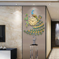 Modern wall clock in peacock shape for interior decoration - Autre