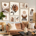 Abstract modern boho wall art for interior decoration
