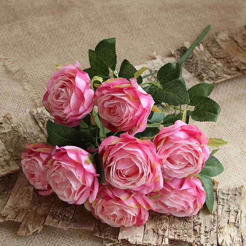 10 artificial flower heads for wedding decoration and festival - view 6