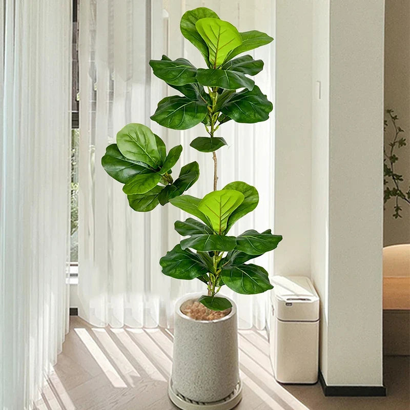 Artificial plant branches ficus with realistic touch for interior decoration - view 3
