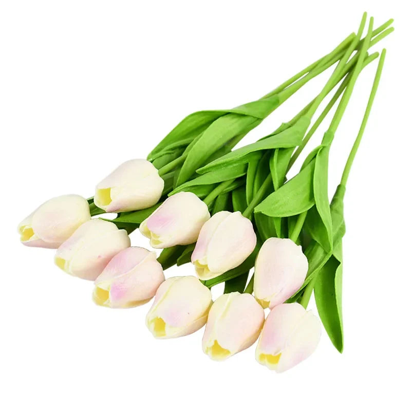 10 artificial tulips for wedding decoration and garden - M