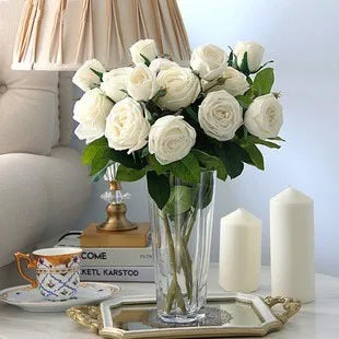 Set of 5 artificial moisturizing flowers for wedding and saint-valentin